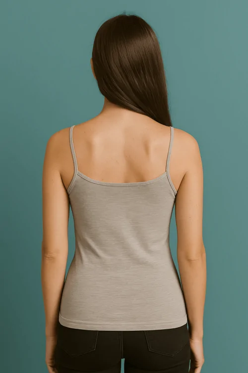 Débardeur femme à fines bretelles et coutures invisibles - Doux et naturel