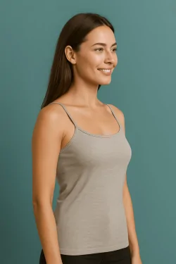 Débardeur femme à fines bretelles et coutures invisibles - Doux et naturel