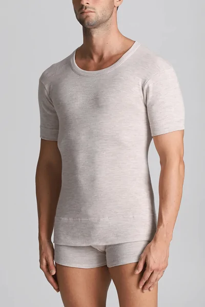 Maglia Intima Uomo Manica misto lana