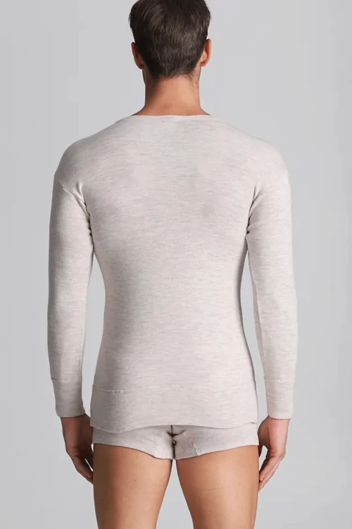 Men's sweater Wool blend and long sleeve