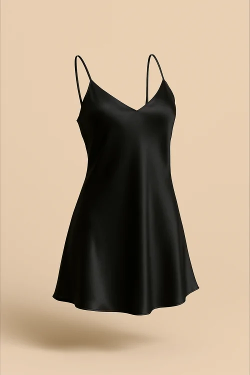 Short Satin Slip – Invisible and Slippery Under Short Dresses