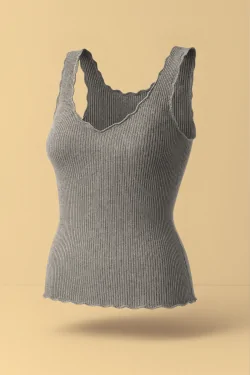Damen Tanktop aus Wolle und Seide – elegant und natürlich