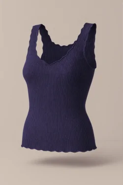 Damen Tanktop aus Wolle und Seide – elegant und natürlich