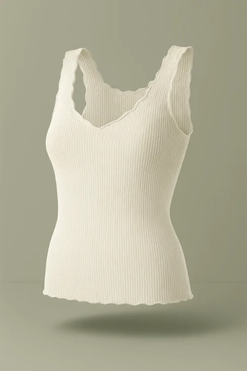 Débardeur femme en laine et soie – élégant et naturel