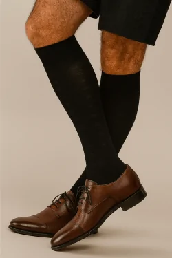 Chaussettes en fil d'Écosse pour homme – Confort et qualité, fabriquées en Italie