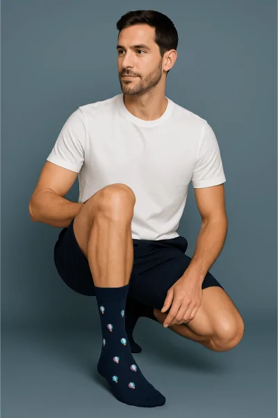 Calze corte uomo filo di scozia – comfort italiano