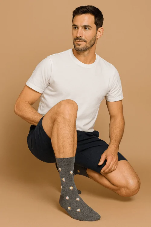 Calcetines de algodón de Escocia para hombre: comodidad italiana