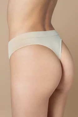 Tanga invisible de microfibra de 3 piezas y tiro bajo