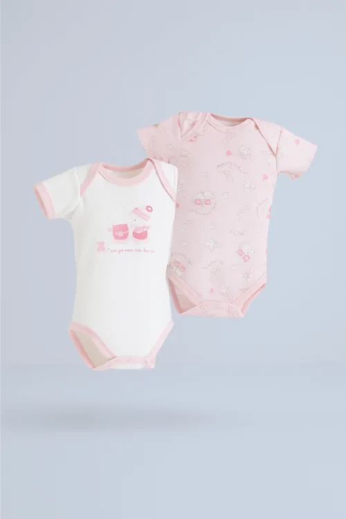 Body bébé en coton chaud – 2 pièces avec décolleté licou