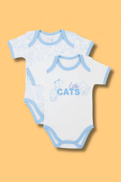 Leichter Babybody aus Baumwolle – atmungsaktiv und bequem (2-teilig)