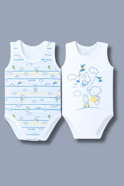 Body de verano para bebé en algodón – fresco y transpirable (2 piezas)