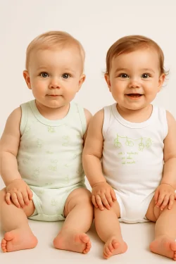 Body bébé été en coton – frais et respirant (2 pièces)