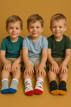 Chaussettes bébé en coton – fraîches et confortables (6 pièces)
