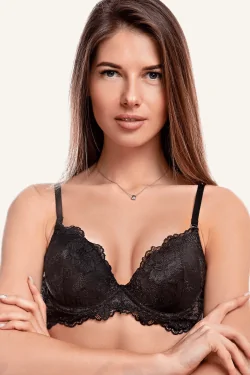 Sujetador push-up copa B +1 talla con gel invisible