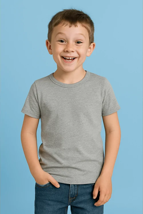 Tailliertes Baumwoll-T-Shirt für Kinder – leicht und frisch (3-teilig)