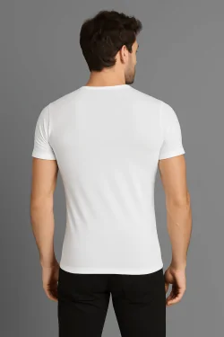 T-shirt uomo scollo V – cotone bielastico comfort (3pz)