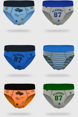 Slip bimbo cotone elastico – fantasie assortite (6pz)