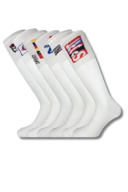 Calcetines deportivos de algodón absorbentes y cómodos (6 pares)