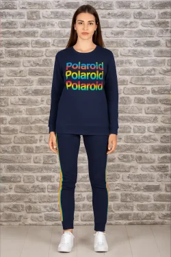 Pigiama ragazza Polaroid – caldo vintage grigio/blu
