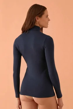 Pull col roulé femme – Chaud et ajusté en coton