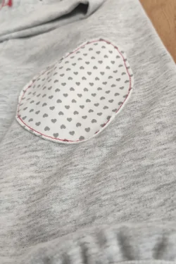 Pyjama bébé fille en coton chaud – confortable hiver 12-18 mois