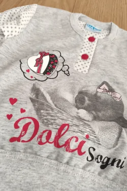 Warmer Baby-Schlafanzug aus Baumwolle für Mädchen – bequemer Winter, 12–18 Monate