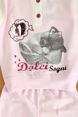 Pijama de algodón cálido para niña – cómodo invierno 12-18 meses