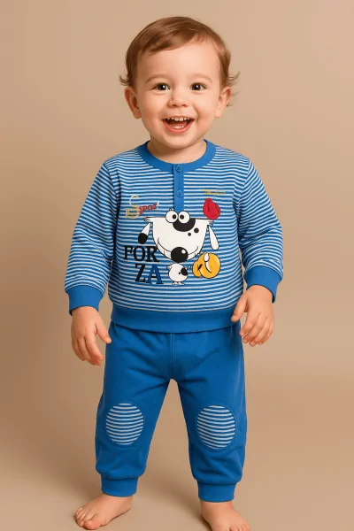 Pyjama d'hiver pour bébé – coton chaud et confortable
