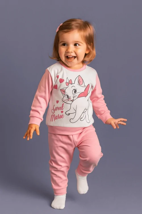 Pyjama chaud pour bébé fille – coton doux pour l'hiver