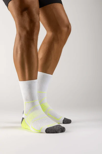 Calcetines profesionales para correr: antiampollas y transpirables.