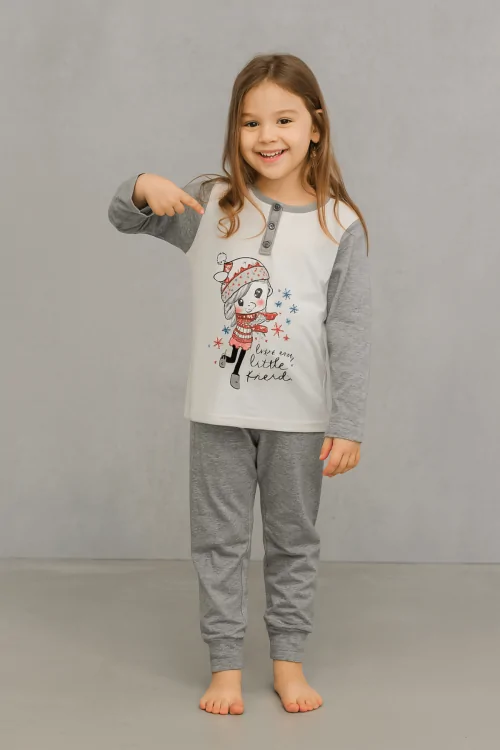 Pigiamino bimba cotone caldo – inverno comodo