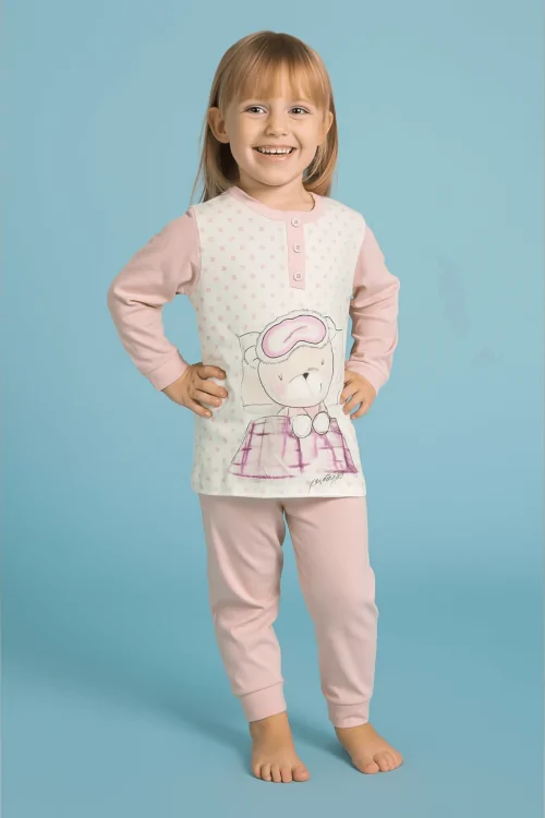 Pijamas de algodón cálido para niñas: cómodos para el invierno.