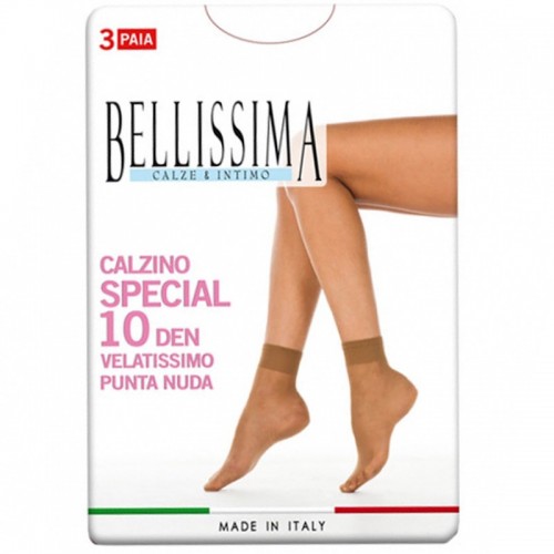 (9paia) Calzino velato 10 den elasticizzato BELLISSIMA