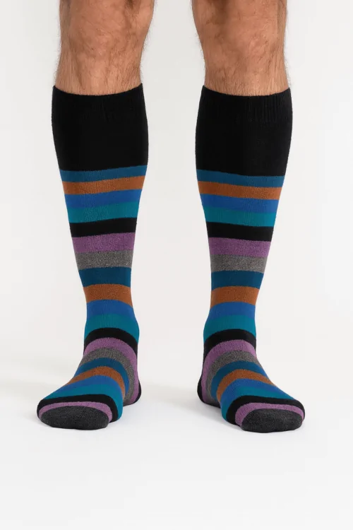 Calcetines de lana de cachemira para hombre: cálidos, suaves y fabricados en Italia.