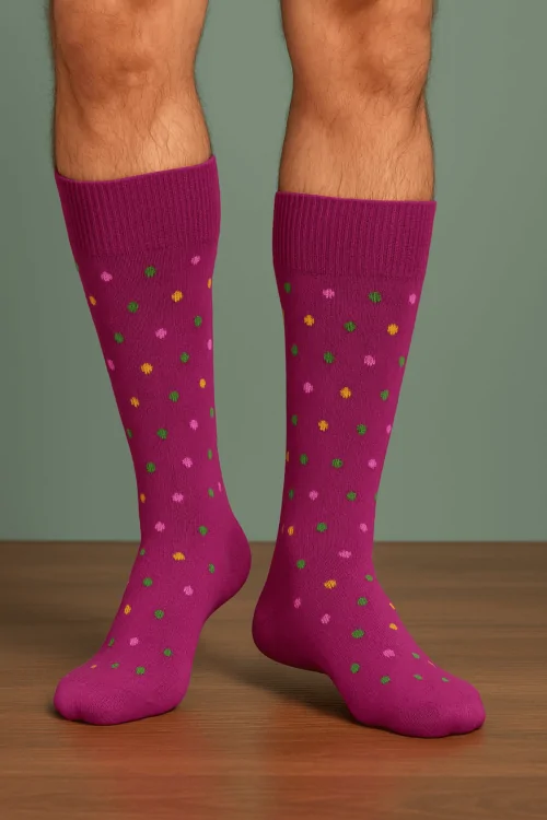 Men's long wool cashmere socks – thermal comfort