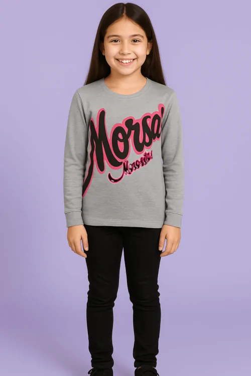 Morositas girls' cotton pajamas – glitter and comfort