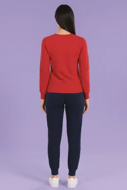 Pigiama ragazza Algida cotone – rosso e blu