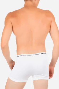 Calzoncillos bóxer para hombre en algodón elástico – 3 piezas, color liso, cómodos