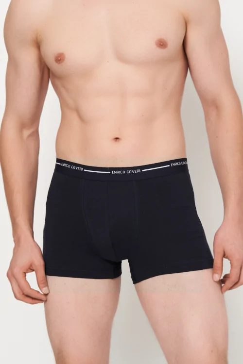 Boxer homme en coton élastique – 3 pièces confort uni