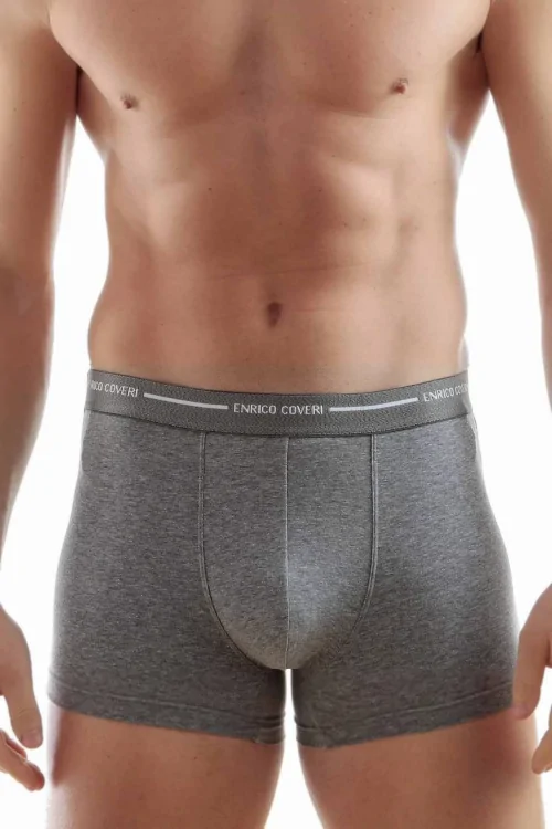 Men's boxer shorts in elastic cotton – 3-piece solid color comfort