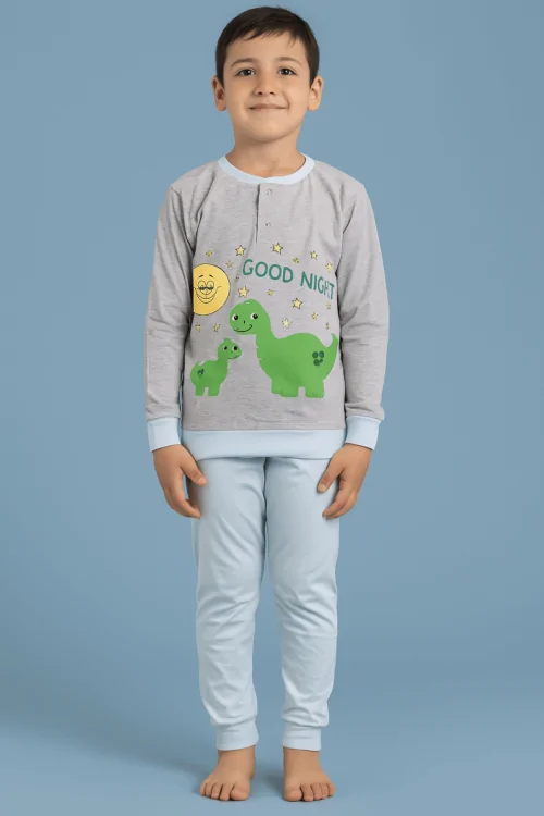 Pigiama bimbo cotone leggero – stampa e comfort