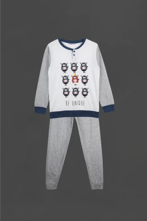 Pyjama léger en coton pour enfants – Imprimé et confort BE UNIQUE