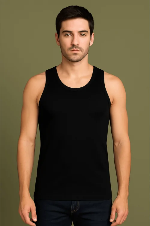 Herren-Tanktop aus Stretch-Baumwolle – 3-teiliges Set