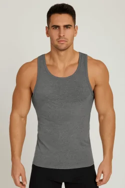 Ensemble 3 pièces débardeur en coton extensible pour homme