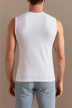 Haut sans manches en coton extensible pour homme – 3 pièces