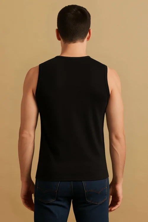 Men's stretch cotton sleeveless top – 3 pieces
