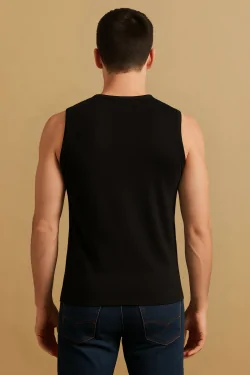 Camiseta sin mangas de algodón elástico para hombre – 3 piezas