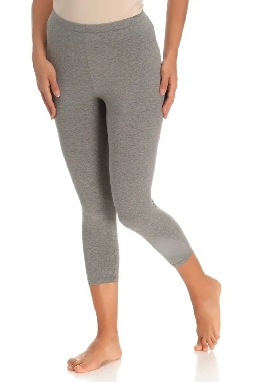 Leggings cortos de algodón elástico para mujer - Varios colores