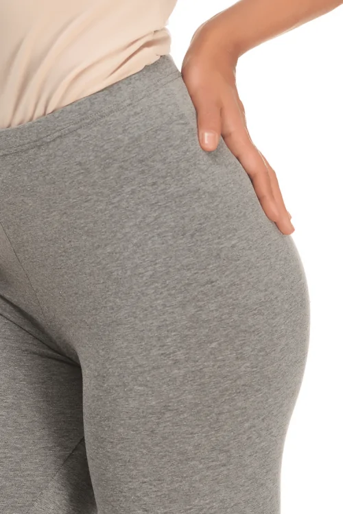 Leggings cortos de algodón elástico para mujer - Varios colores