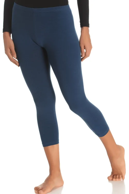 Kurze Leggings aus Stretch-Baumwolle für Damen – verschiedene Farben